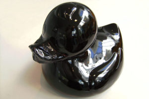 Kunststofflackierung Ente schwarz