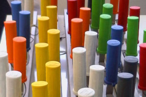 Polyurethanlackierung Griffe bunt